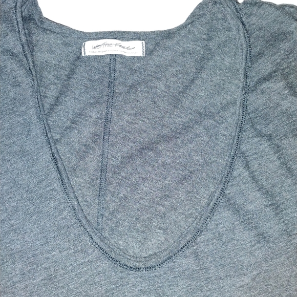 We The Free Deep V-Neck Long Sleeve Tee XL | Soft Cotton | Boho Casual - Picture 2 of 5